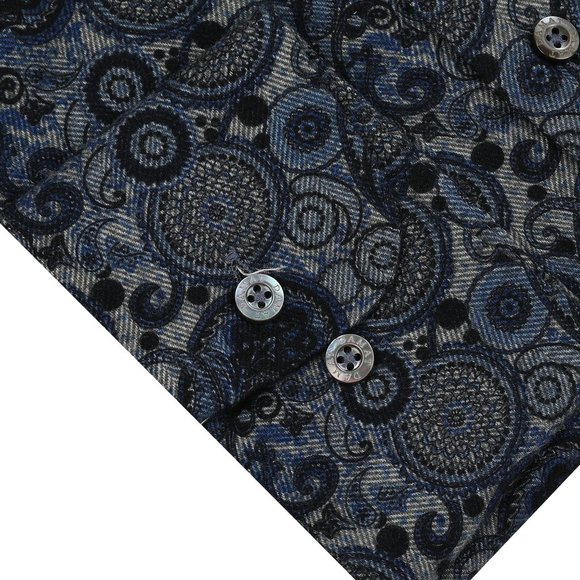 DAMAT Navy Printed Exclusive Casual Shirt - Picture 4 of 4